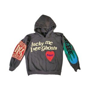 Lucky Me I See Ghosts Camp Flog Gnaw Nov 11 Kid Cudi Pullover Hoodie XXL READ